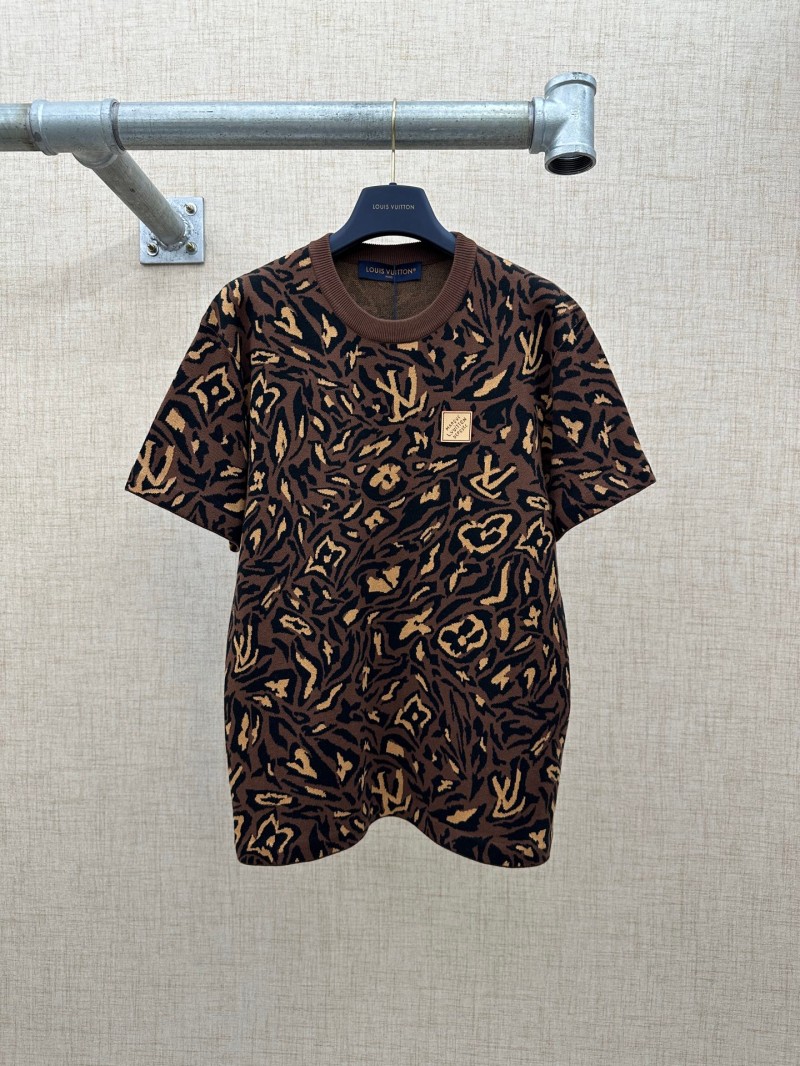 ルイヴィトンスーパーコピー メンズ レディース　ニット 半袖Tシャツ