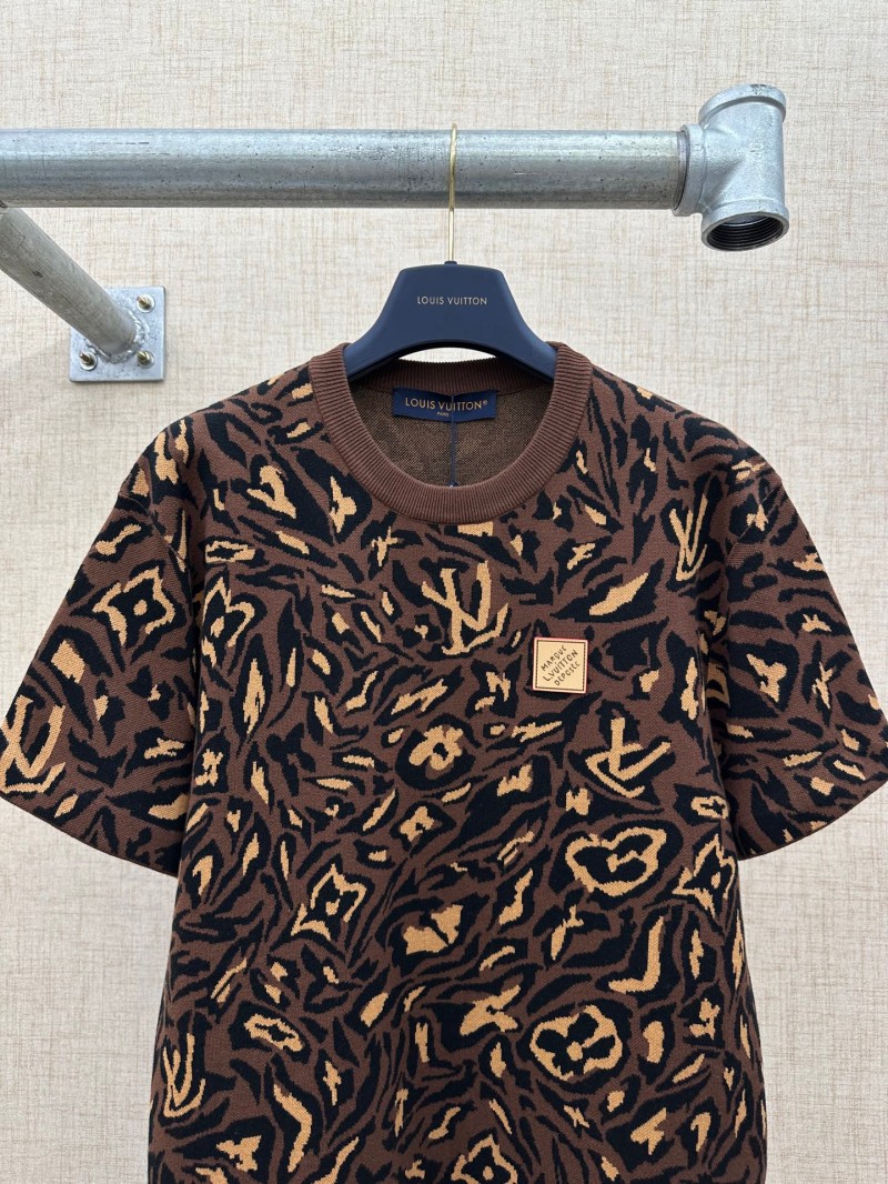ルイヴィトンスーパーコピー メンズ レディース　ニット 半袖Tシャツ