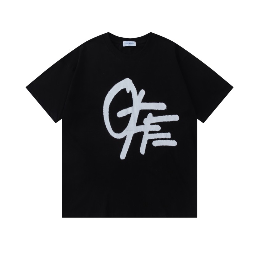 オフホワイトスーパーコピーロゴプリントTシャツ 半袖 デイリーコーデ