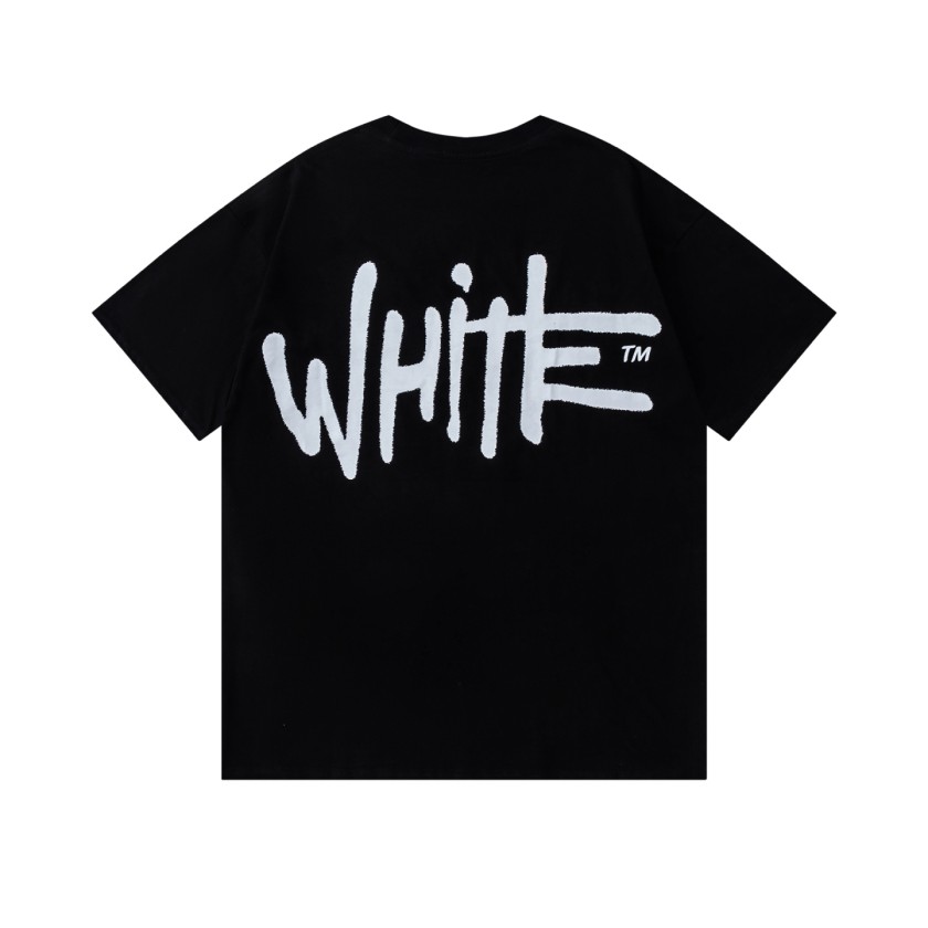 オフホワイトスーパーコピーロゴプリントTシャツ 半袖 デイリーコーデ