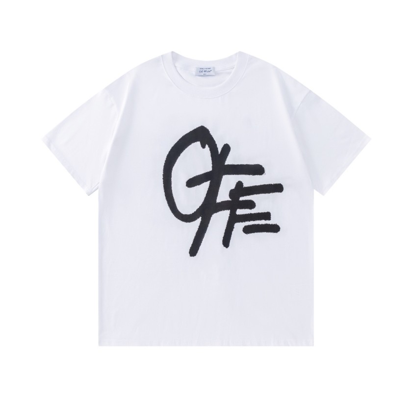 オフホワイトスーパーコピーロゴプリントTシャツ 半袖 デイリーコーデ