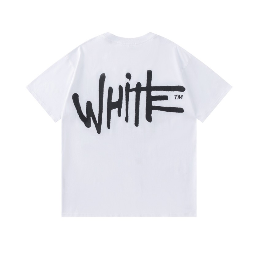 オフホワイトスーパーコピーロゴプリントTシャツ 半袖 デイリーコーデ