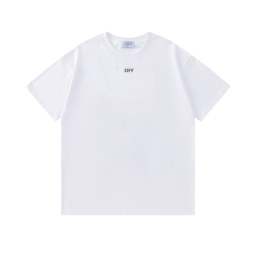 オフホワイトスーパーコピー半袖Tシャツ メンズ ロゴ入り ストリートファッション