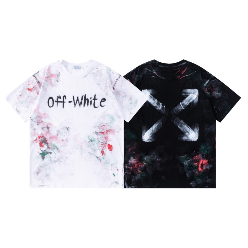 オフホワイトスーパーコピーロゴプリントメンズ レディース 半袖Tシャツ