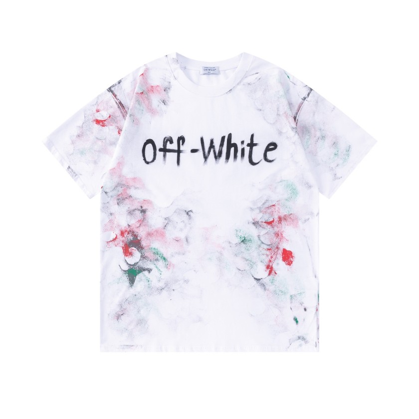 オフホワイトスーパーコピーロゴプリントメンズ レディース 半袖Tシャツ