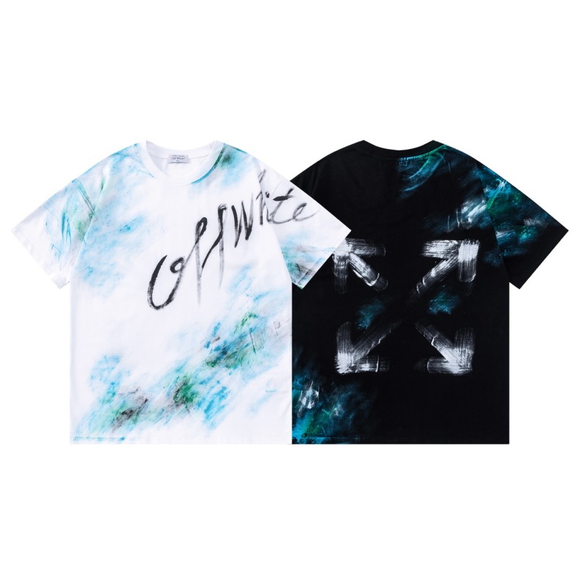 オフホワイトコピー レディース ロゴプリント半袖Tシャツ
