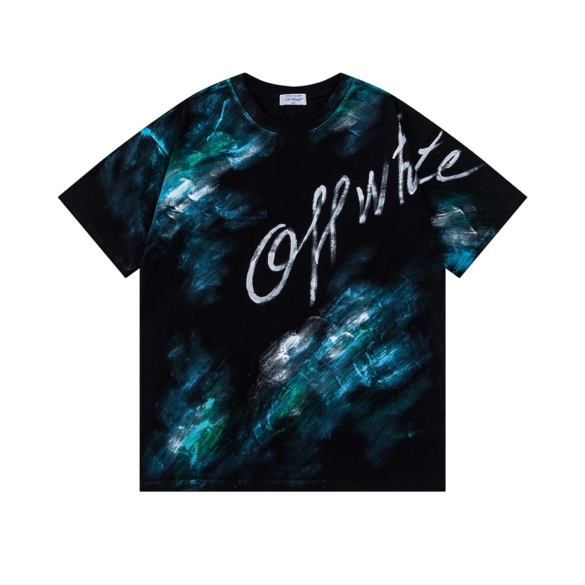 オフホワイトコピー レディース ロゴプリント半袖Tシャツ