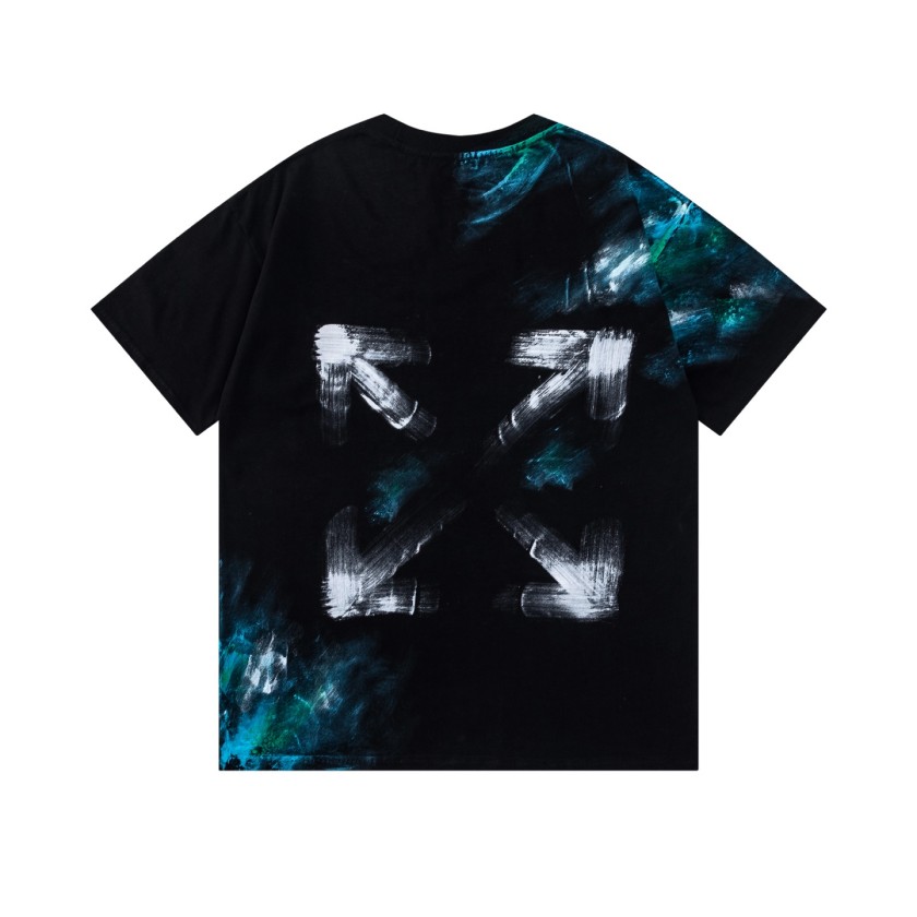 オフホワイトコピー レディース ロゴプリント半袖Tシャツ