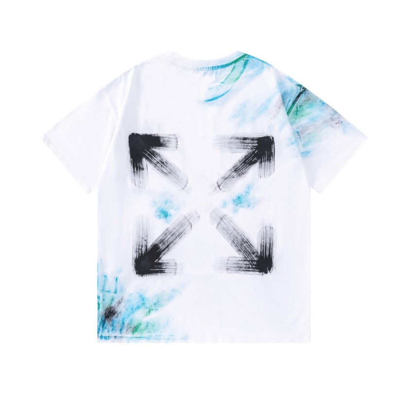 オフホワイトコピー レディース ロゴプリント半袖Tシャツ