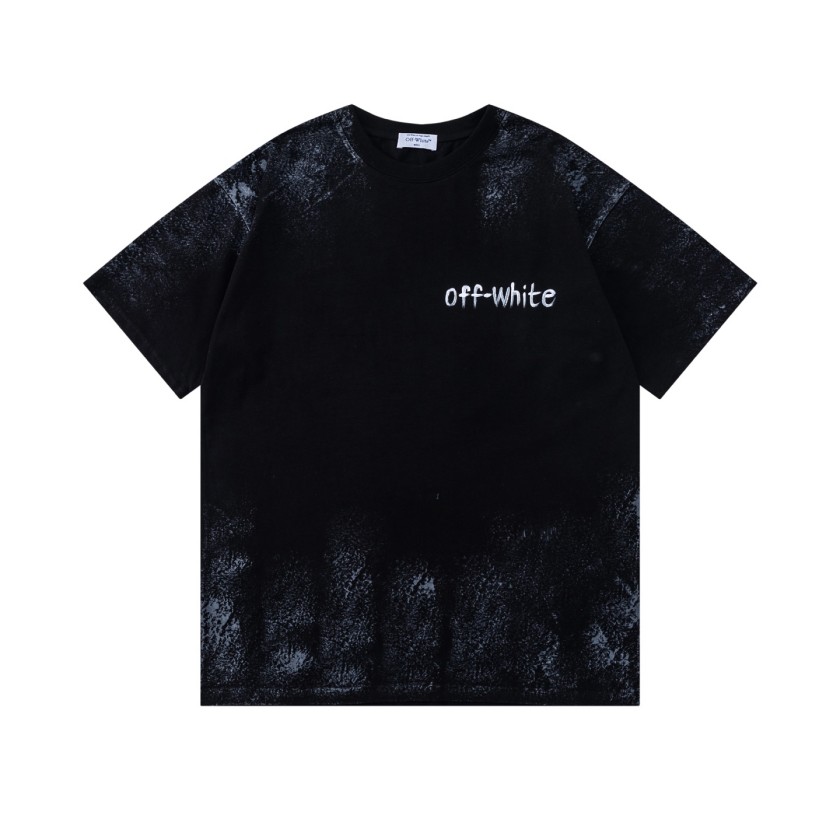 オフホワイトコピーロゴプリントメンズ レディース 半袖Tシャツ