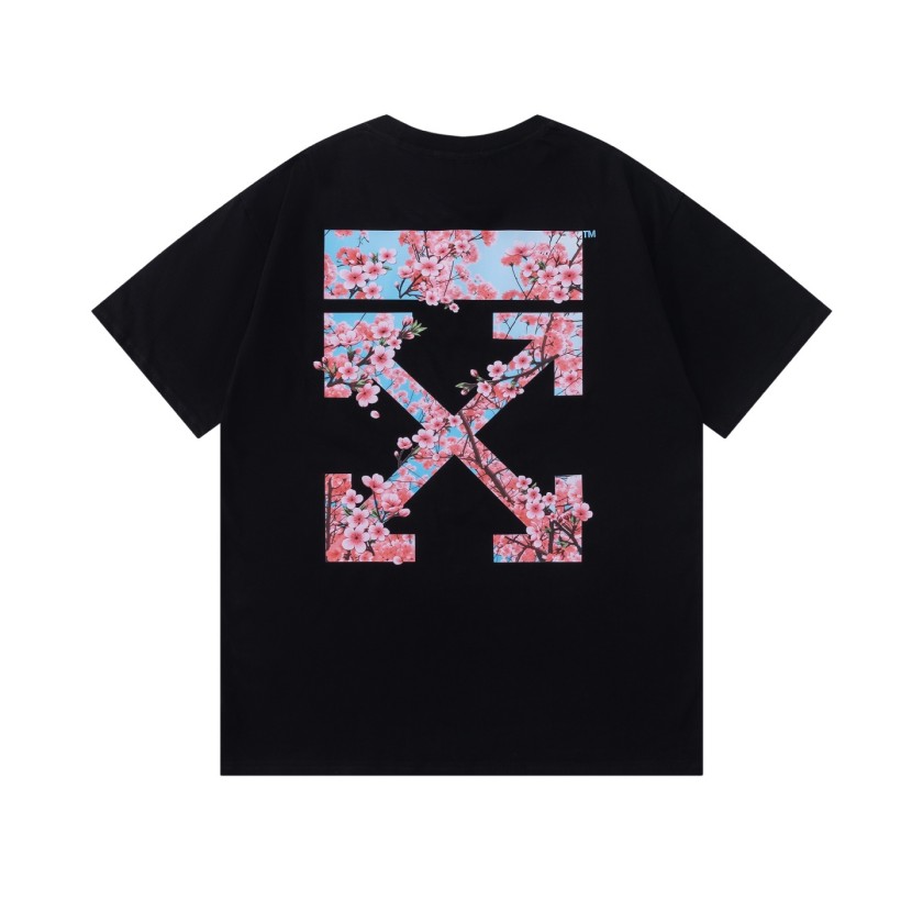 オフホワイトスーパーコピーメンズ レディース 半袖Tシャツロゴプリント