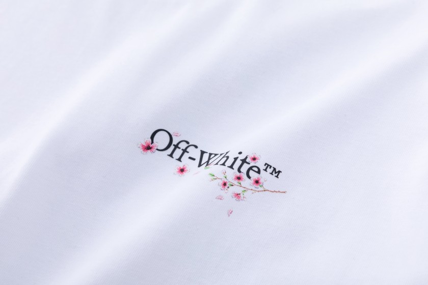 オフホワイトスーパーコピーメンズ レディース 半袖Tシャツロゴプリント
