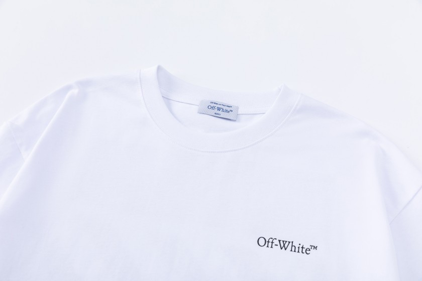 オフホワイトスーパーコピーメンズ レディース 半袖Tシャツ  ロゴプリント