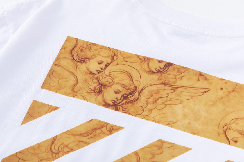 オフホワイトスーパーコピーメンズ レディース 半袖Tシャツ  ロゴプリント