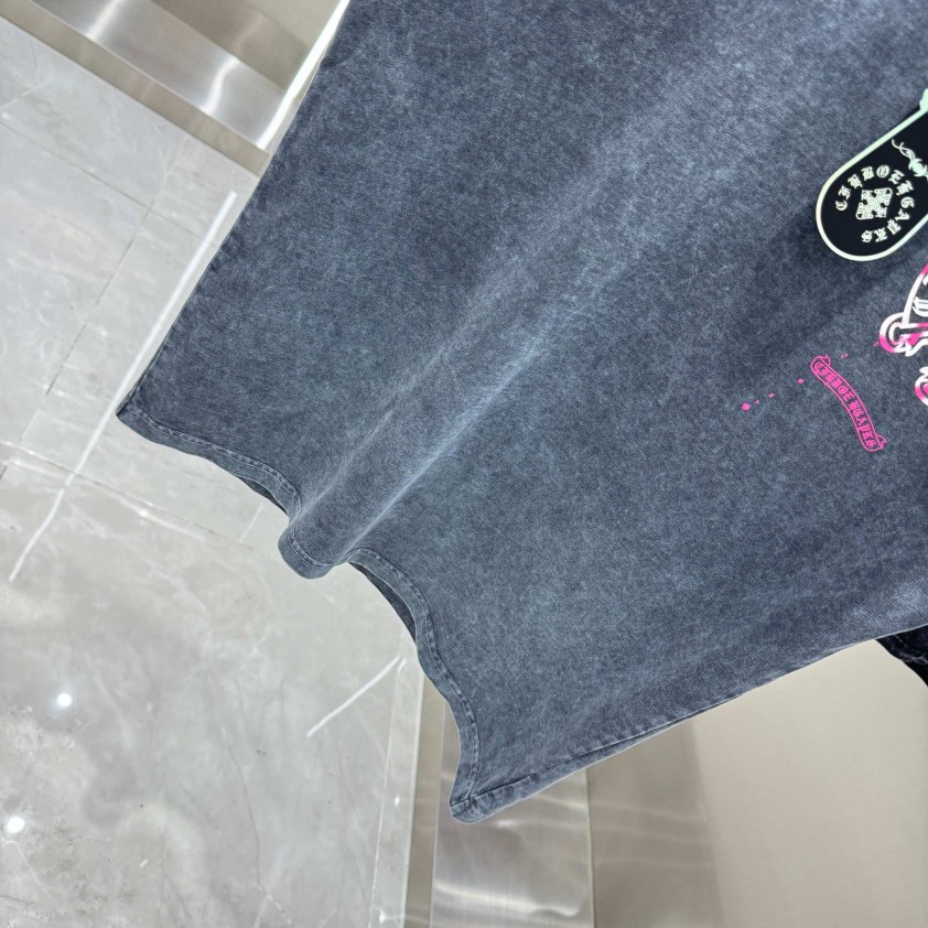 クロムハーツ洗練されたロゴ ポイントT  半袖Tシャツ
