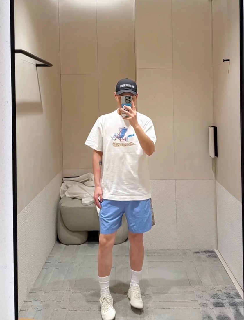 バーバリーメンズ レディース 半袖Tシャツ