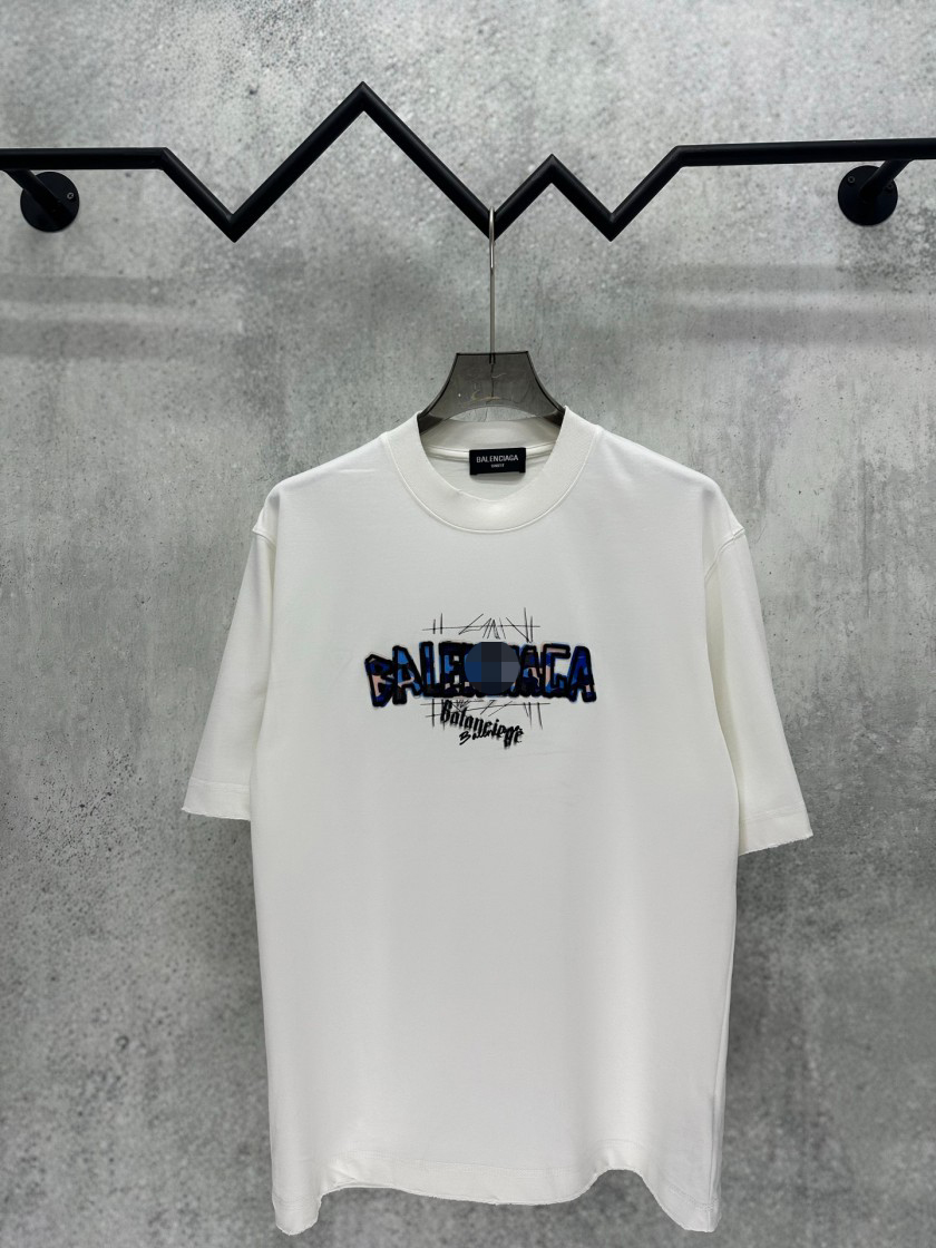 バレンシアガモダンロゴプリントセレクション 半袖Tシャツ
