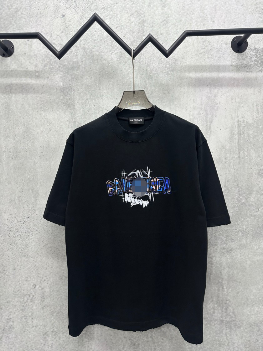 バレンシアガモダンロゴプリントセレクション 半袖Tシャツ