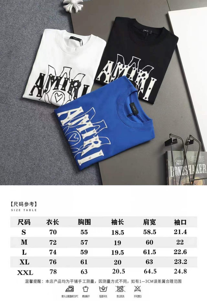 アミリメンズ レディース 半袖Tシャツ