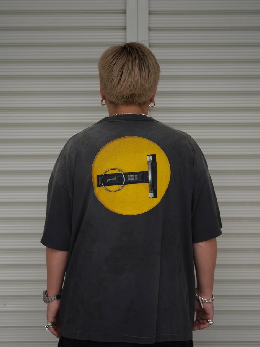 セント マイケル&times;THE KLF SMILEメンズ レディース 半袖Tシャツ