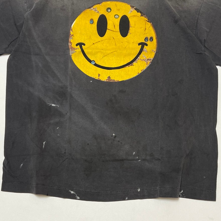 セント マイケル&times;THE KLF SMILEメンズ レディース 半袖Tシャツ