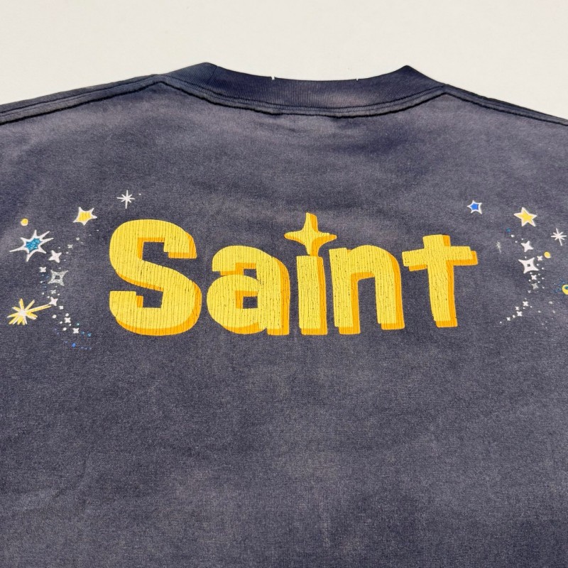 セント マイケル&times;DISNEYメンズ レディース 半袖Tシャツ