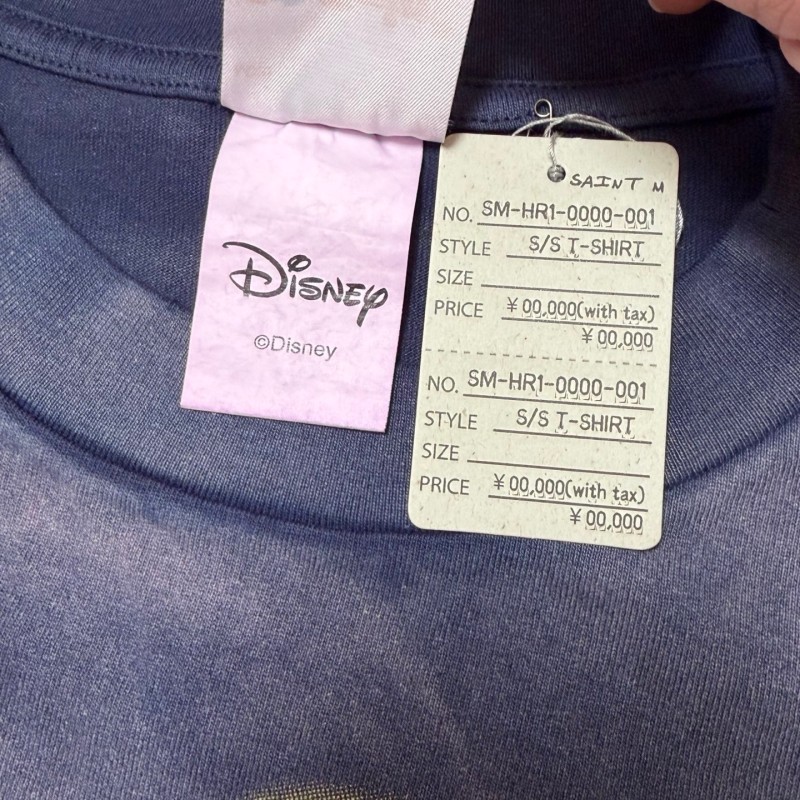 セント マイケル&times;DISNEYメンズ レディース 半袖Tシャツ