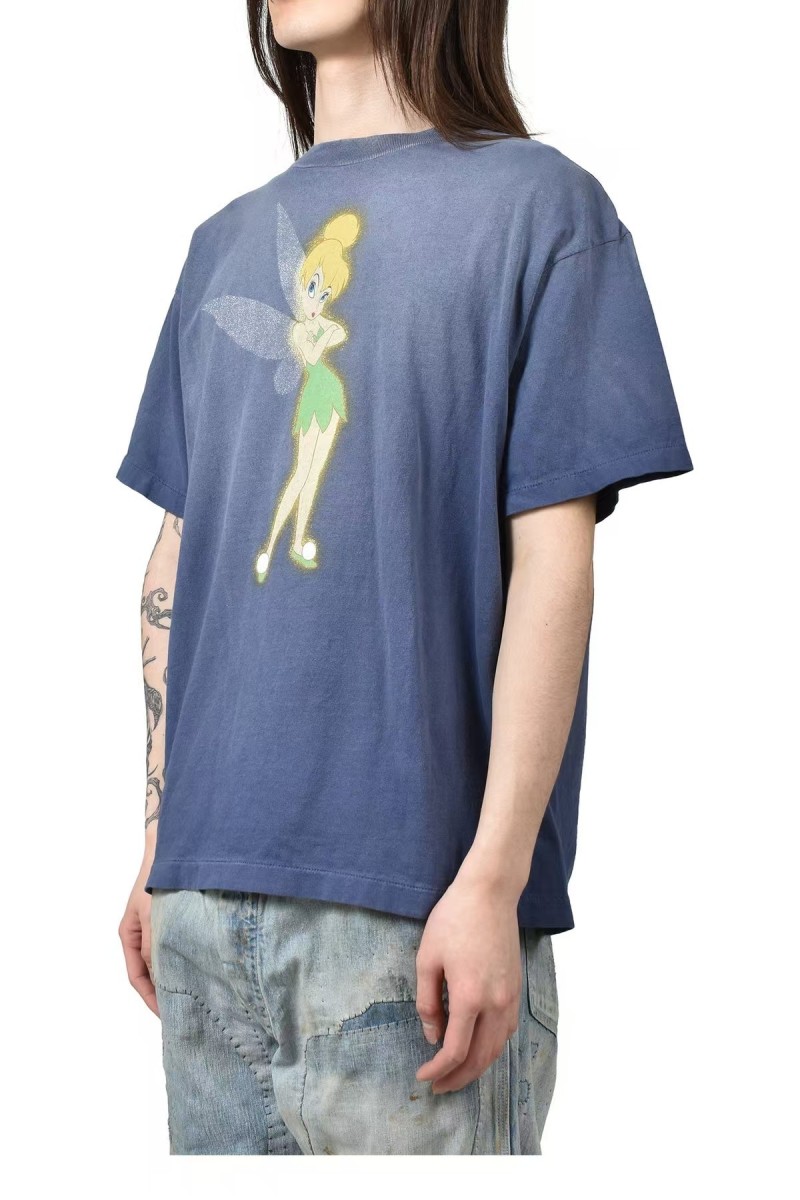 セント マイケル&times;DISNEYメンズ レディース 半袖Tシャツ