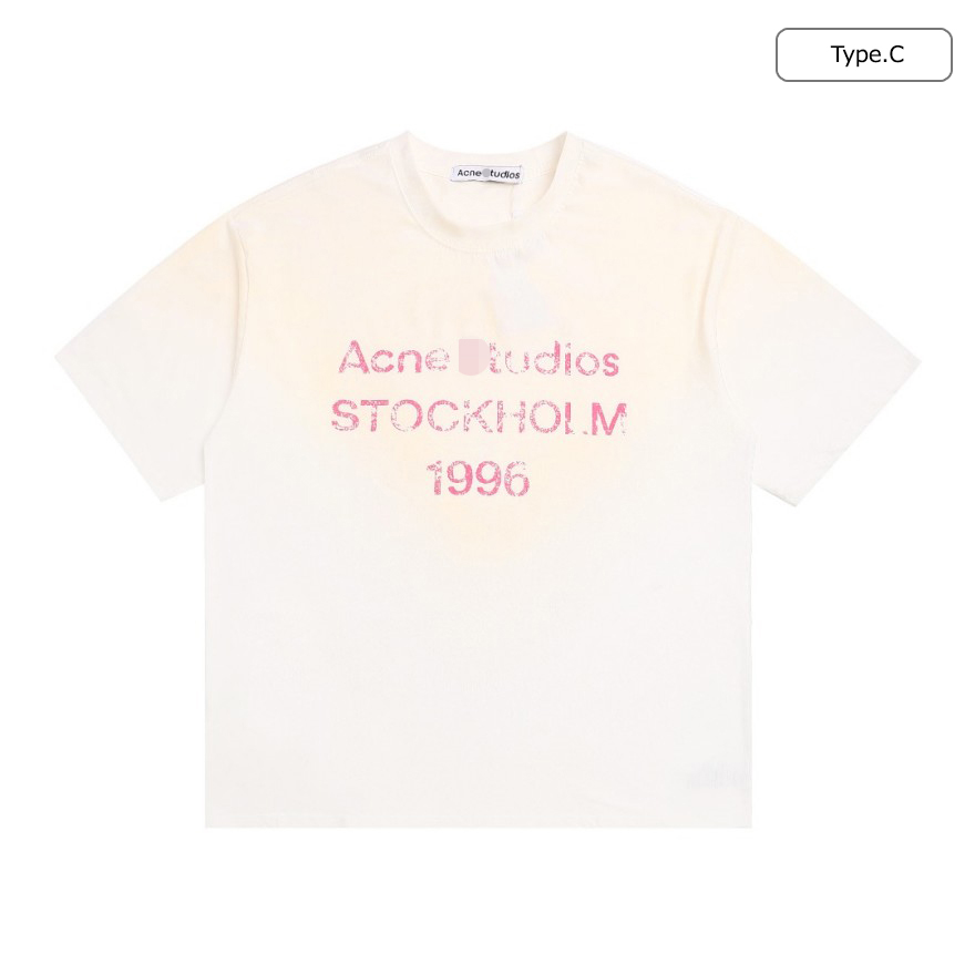 アクネ ストゥディオズメンズ レディース 半袖Tシャツ