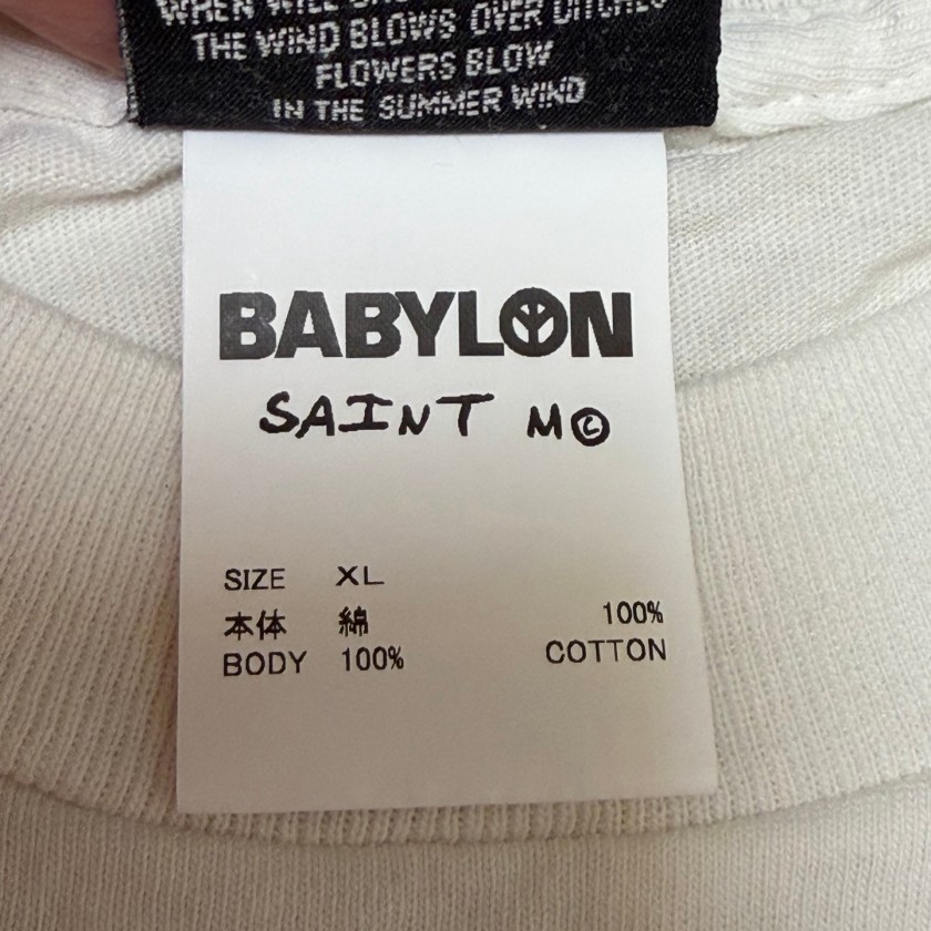 セント マイケル &times; BABYLON BBLN メンズ レディース 半袖Tシャツ