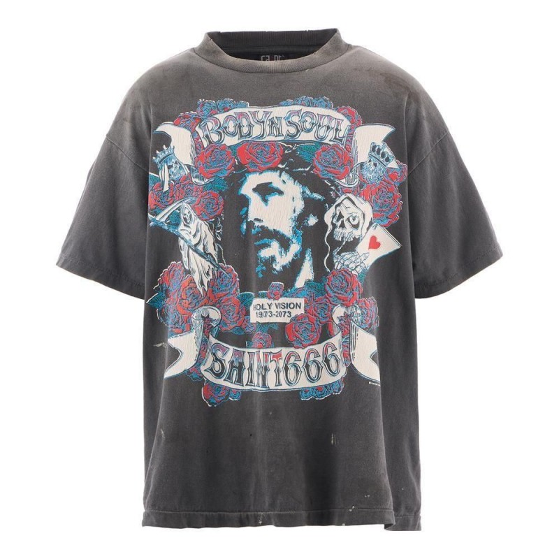 セント マイケル メンズ レディース 半袖Tシャツ