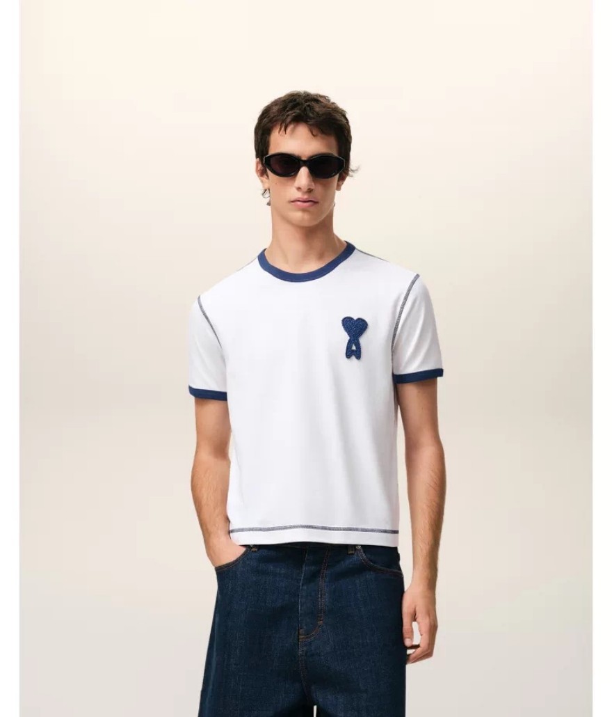 アミ  メンズ レディース 半袖Tシャツ