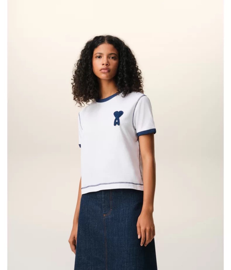アミ  メンズ レディース 半袖Tシャツ