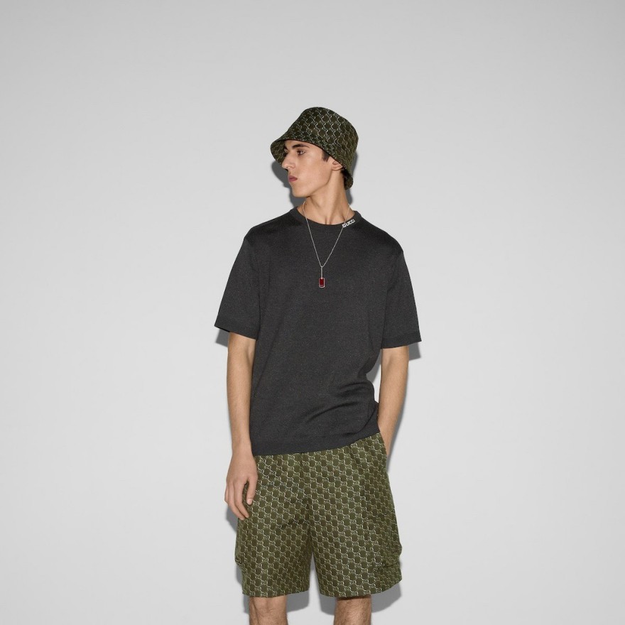 グッチ メンズ レディース　ニット 半袖Tシャツ