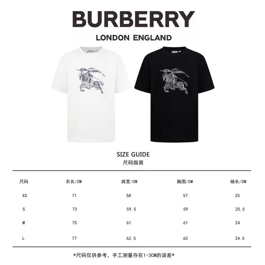 バーバリーオーバーサイズ 半袖Tシャツ