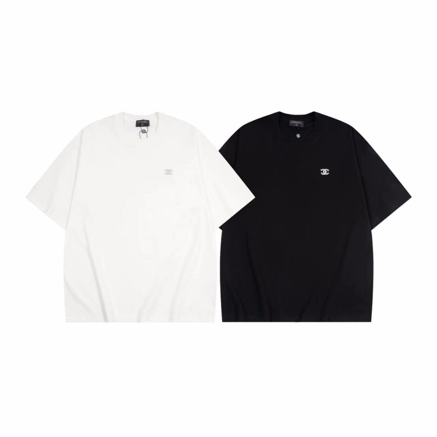 シャネル ストリート系ファッション定番半袖T カップルコーデおすすめ半袖Tシャツ