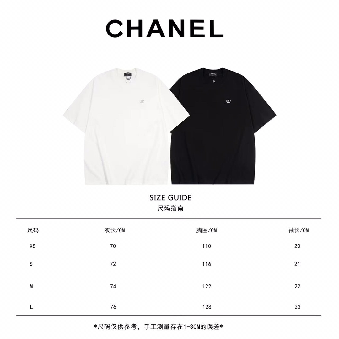 シャネル ストリート系ファッション定番半袖T カップルコーデおすすめ半袖Tシャツ