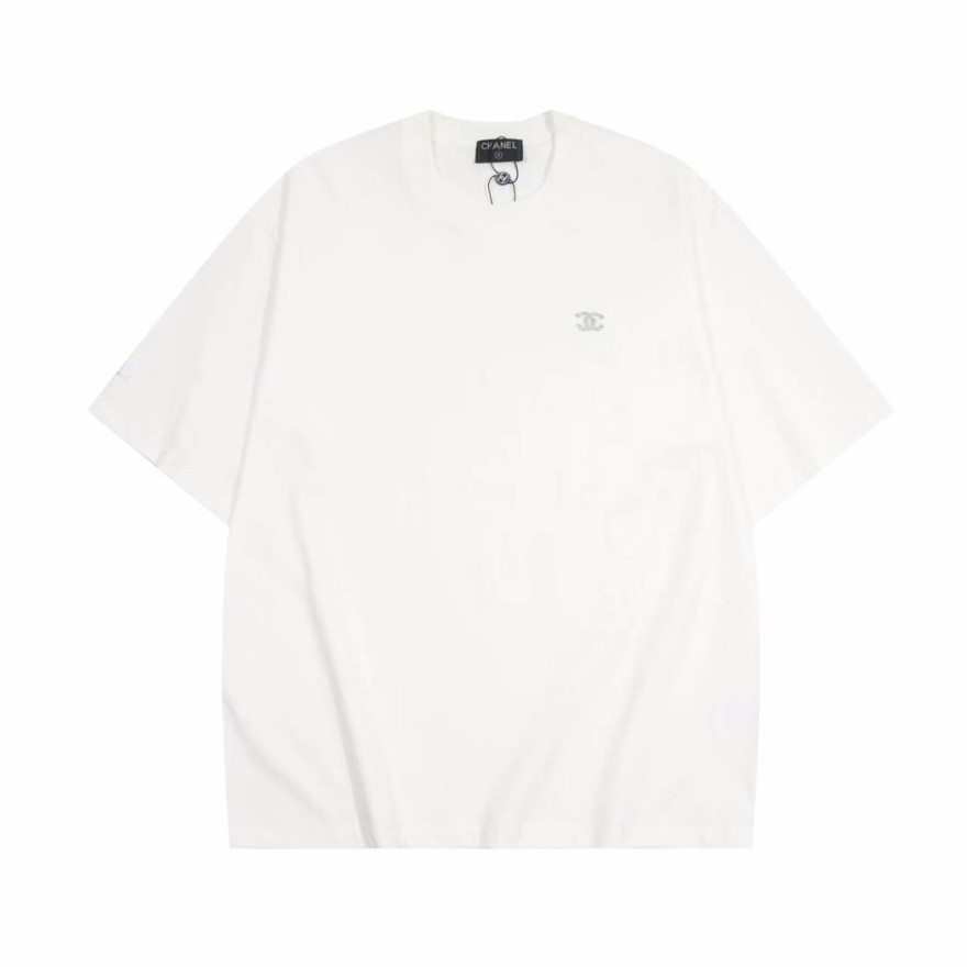 シャネル ストリート系ファッション定番半袖T カップルコーデおすすめ半袖Tシャツ