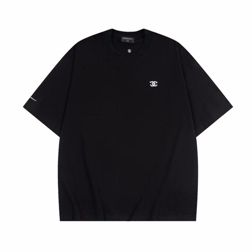 シャネル ストリート系ファッション定番半袖T カップルコーデおすすめ半袖Tシャツ