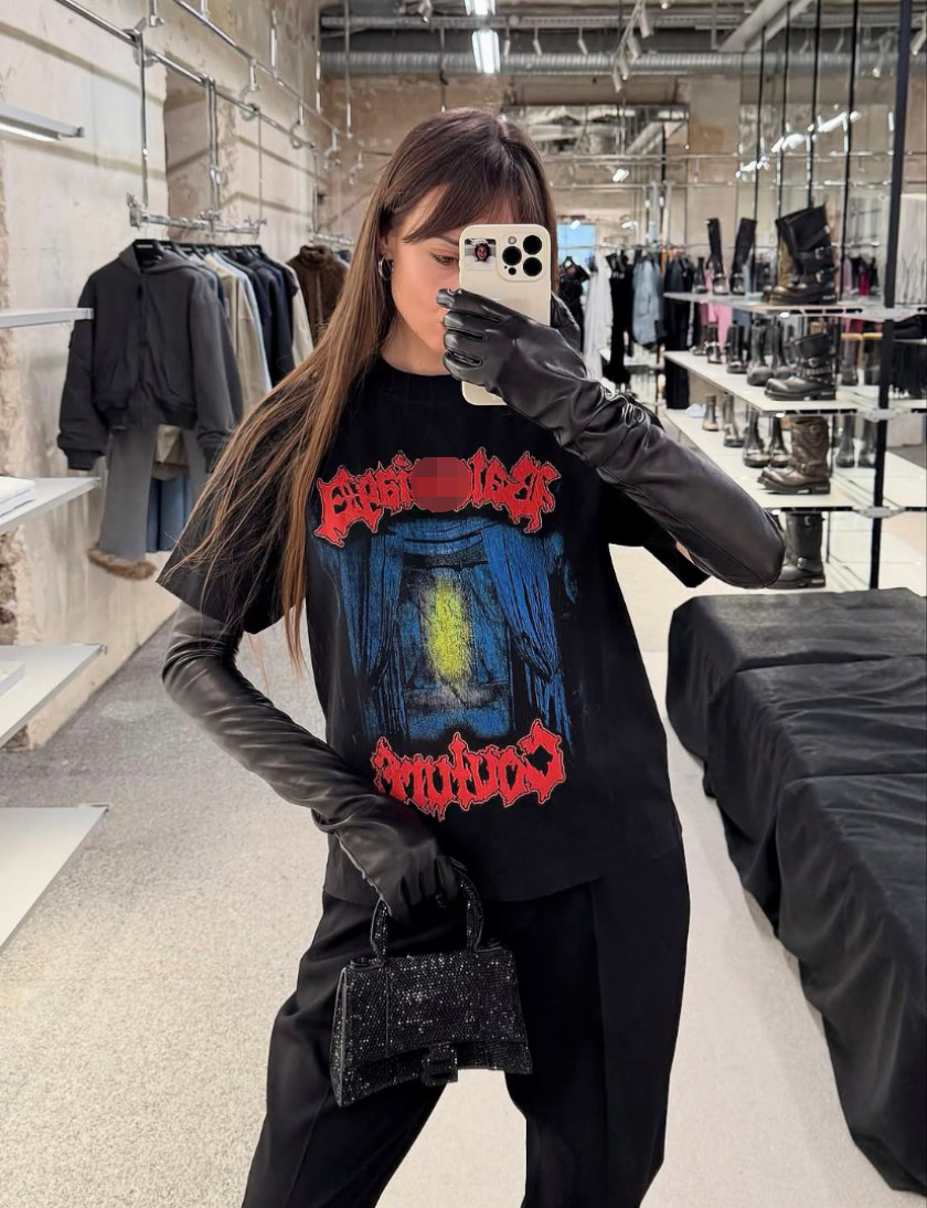 バレンシアガ メンズ レディース 半袖Tシャツ