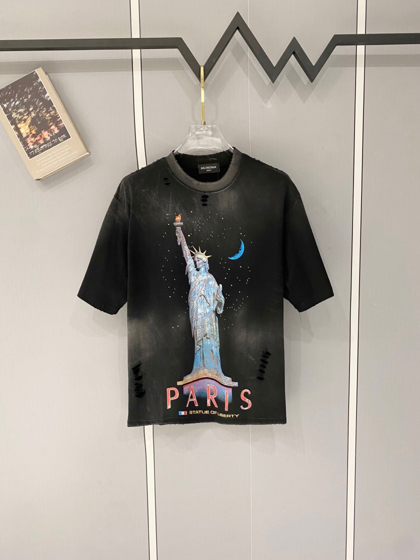バレンシアガ爽やかカラー半袖Tシャツ新登場