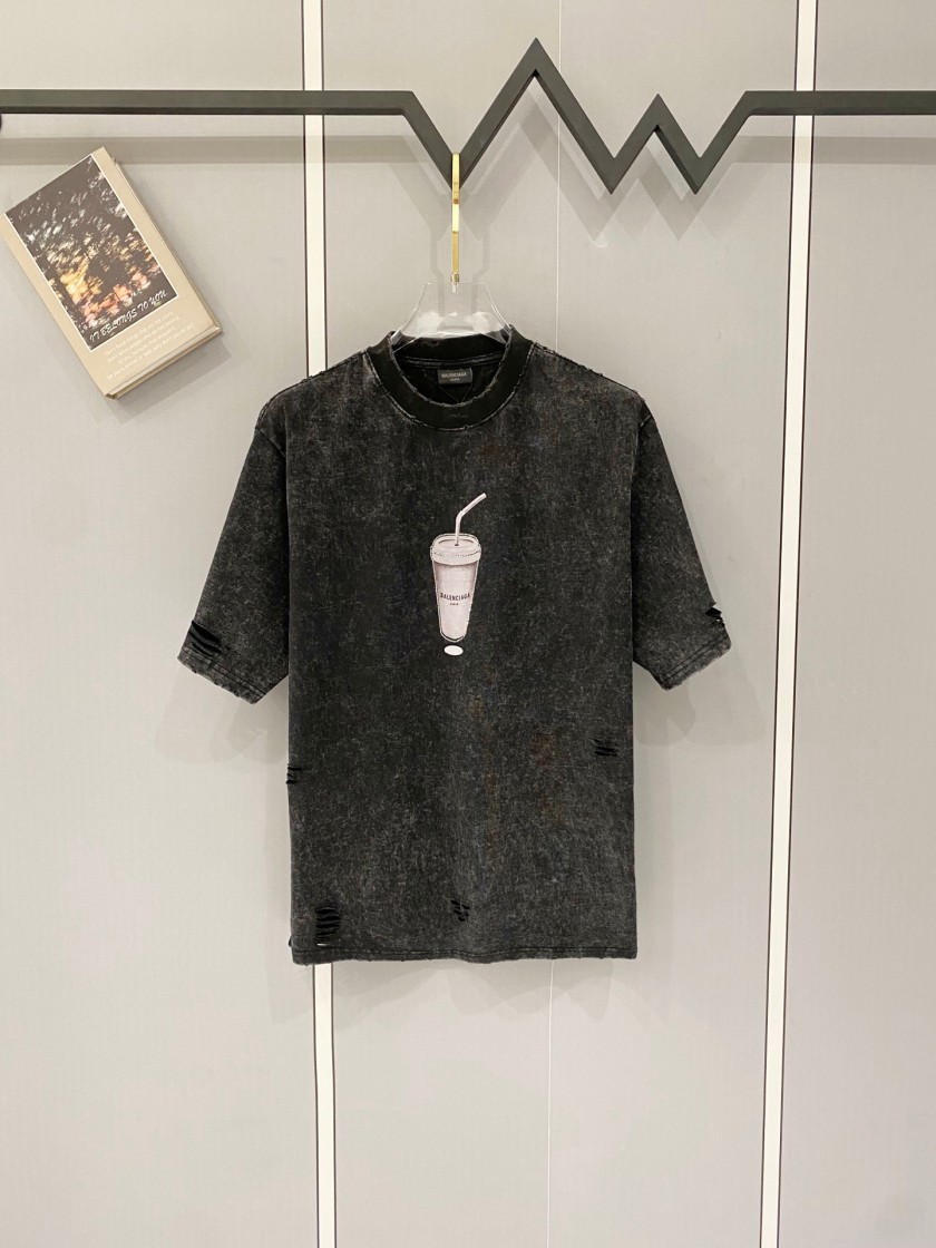 バレンシアガメンズ レディース 半袖Tシャツ