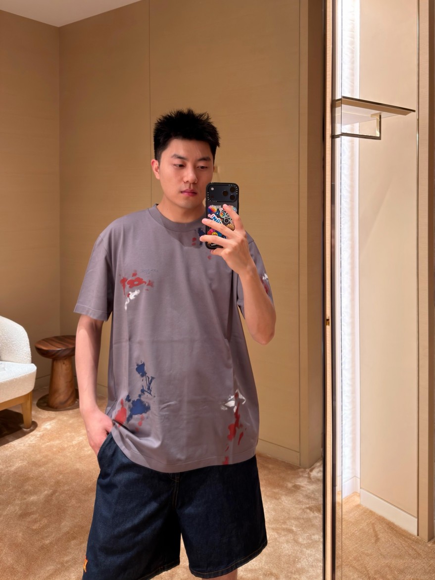 ルイヴィトン 夏ストリートコーデ人気 半袖Tシャツ