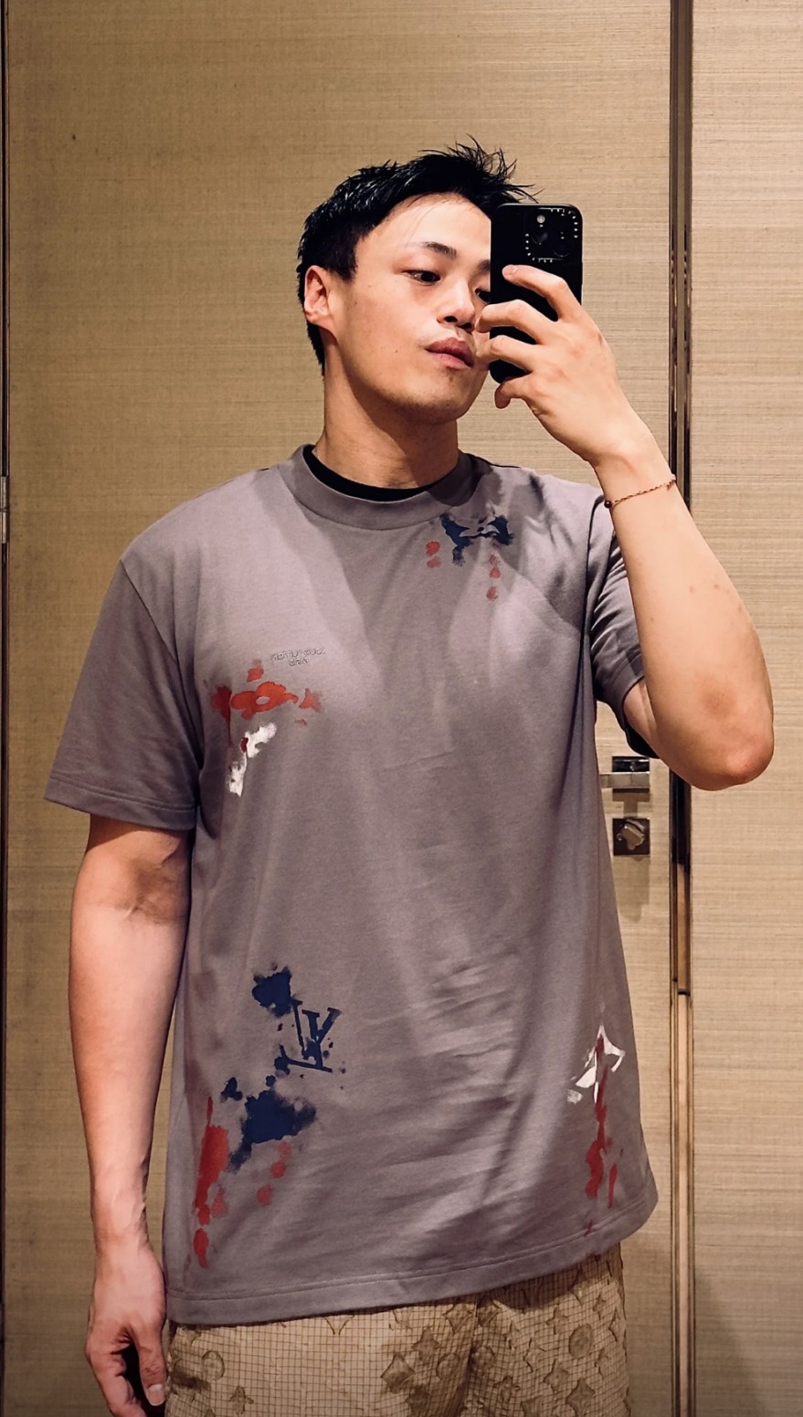 ルイヴィトン 夏ストリートコーデ人気 半袖Tシャツ