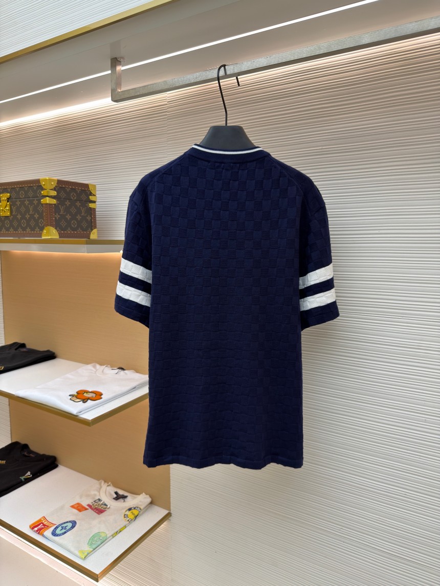 ルイヴィトン メンズ レディース　ニット 半袖Tシャツ
