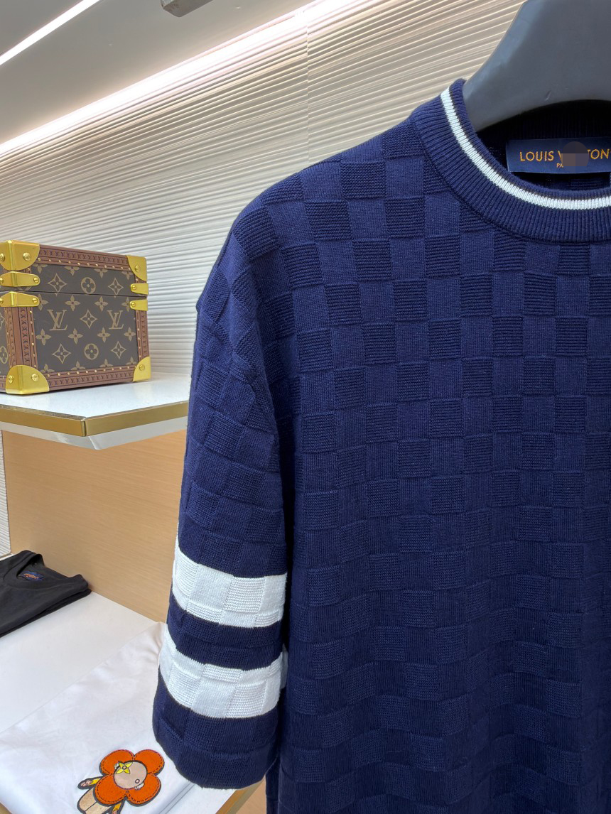 ルイヴィトン メンズ レディース　ニット 半袖Tシャツ