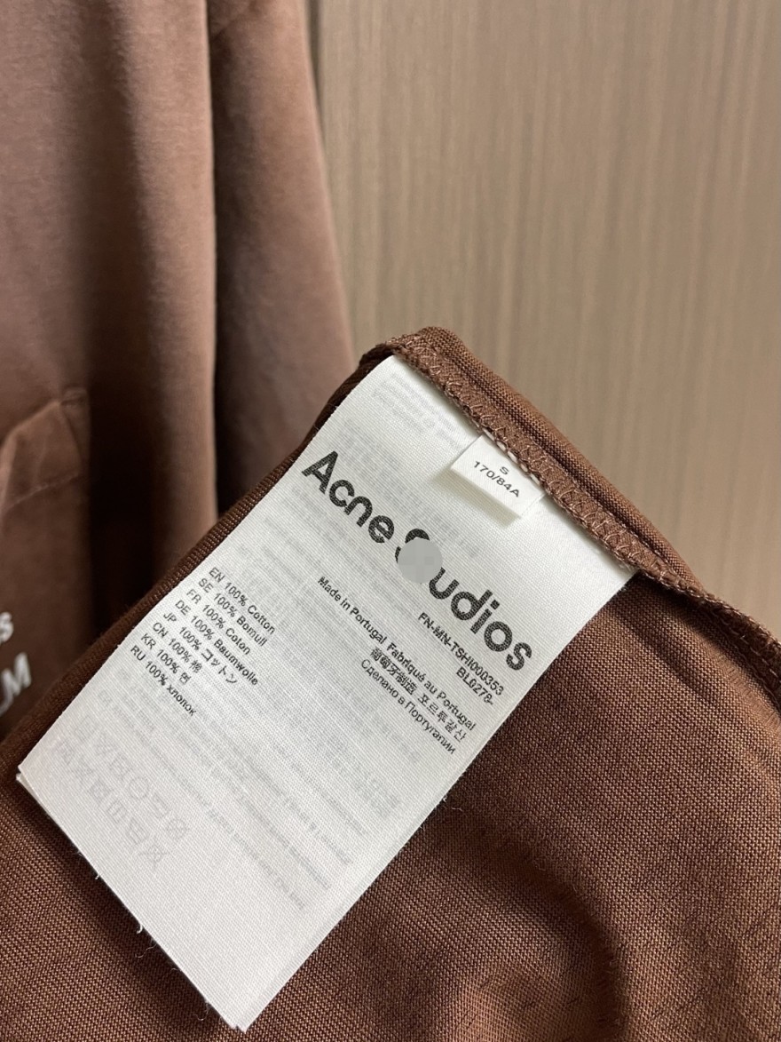アクネ ストゥディオ ズ  メンズ レディース 半袖Tシャツ