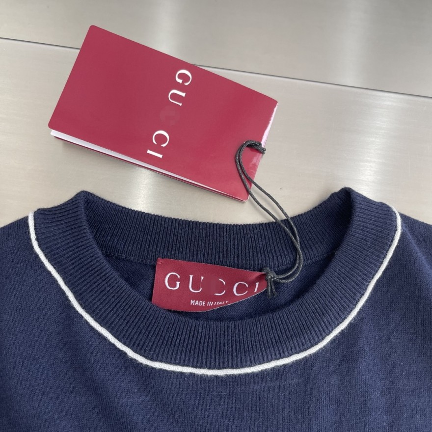 グッチ  メンズ レディース　ニット 半袖Tシャツ