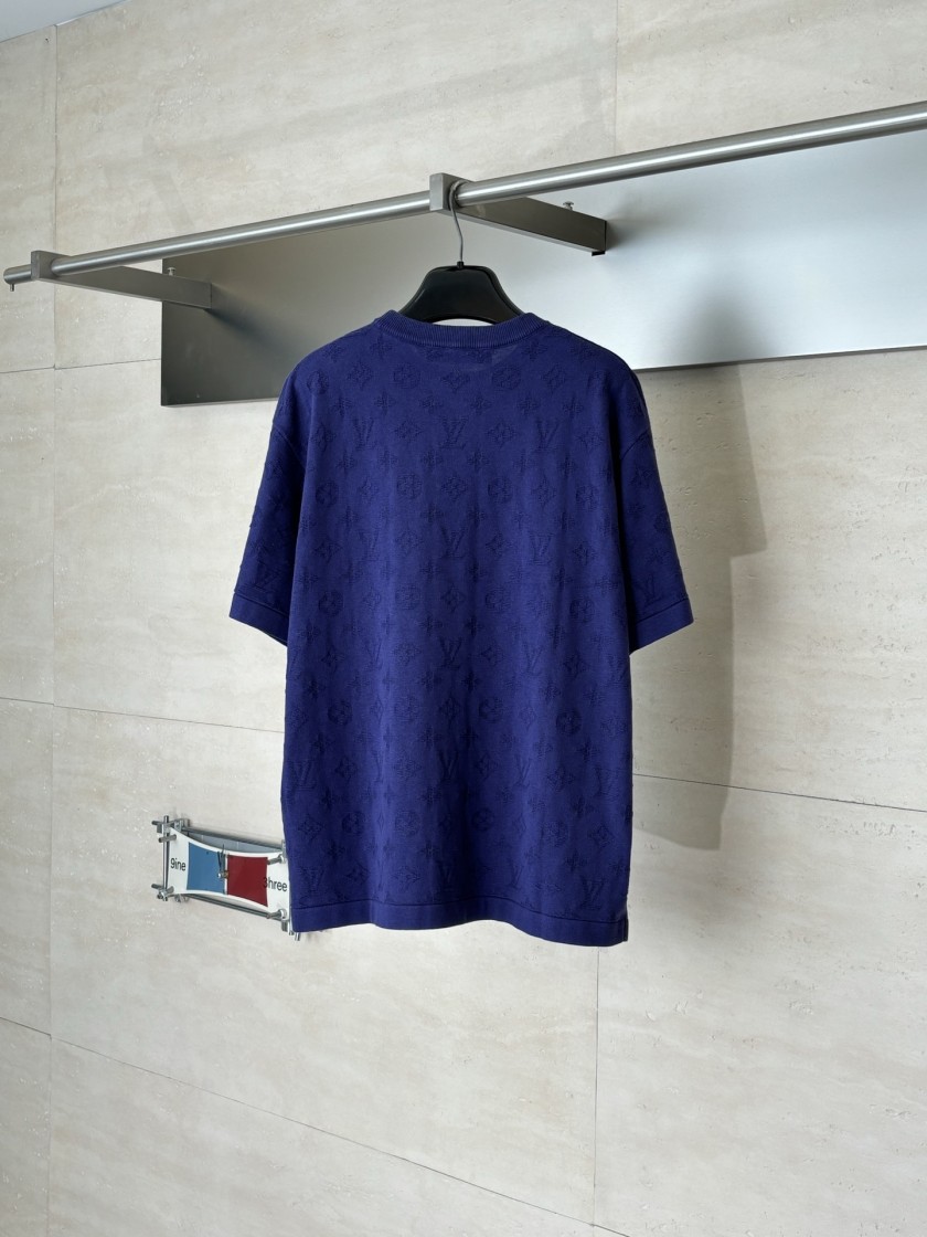 ルイヴィトン メンズ レディース　ニット 半袖Tシャツ
