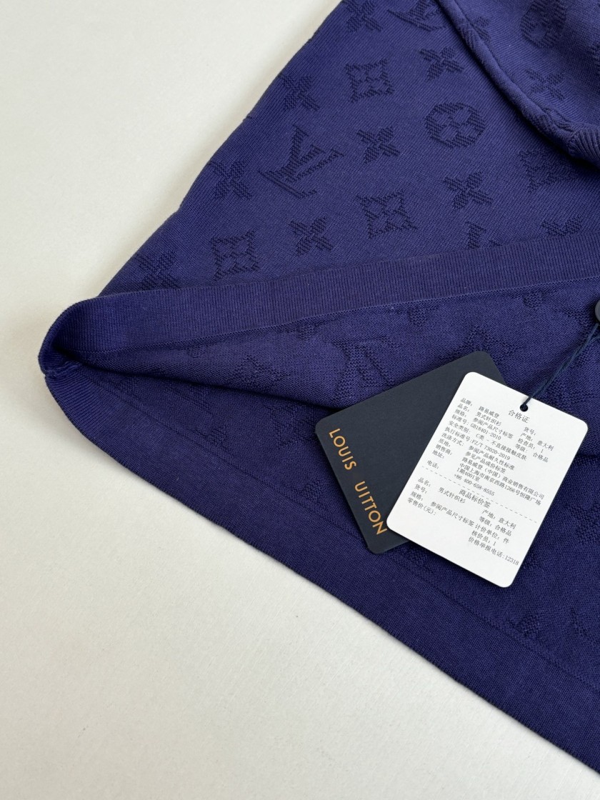 ルイヴィトン メンズ レディース　ニット 半袖Tシャツ